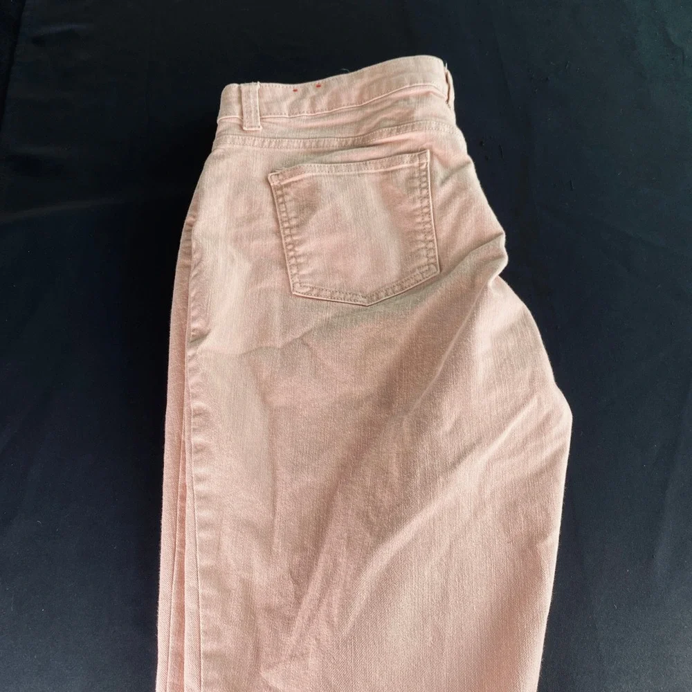 Talbots Simply Flattering 5-Pocket Pants Womens 16P Pink Peach Petite